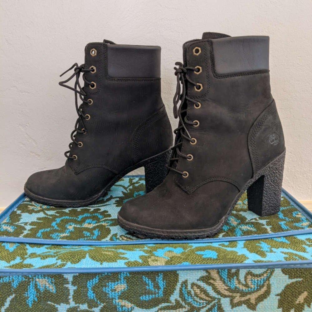 Timberland Camdale Chunky Heel Boots Size 6.5